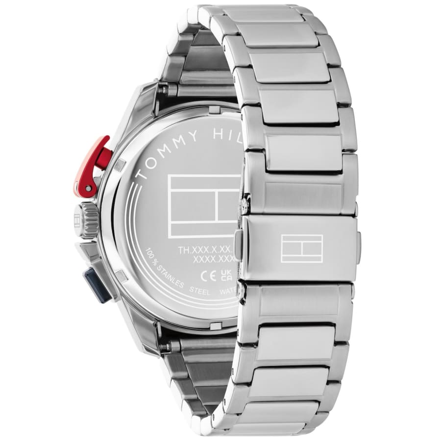 Image number 2 for Tommy Hilfiger Chronograph Bank Watch Silver