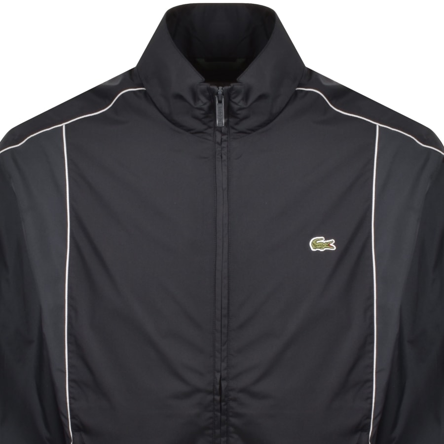 Image number 2 for Lacoste Water Repellent Track Jacket Black