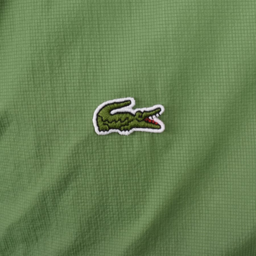 Image number 3 for Lacoste Water Repellent Packable Jacket Green