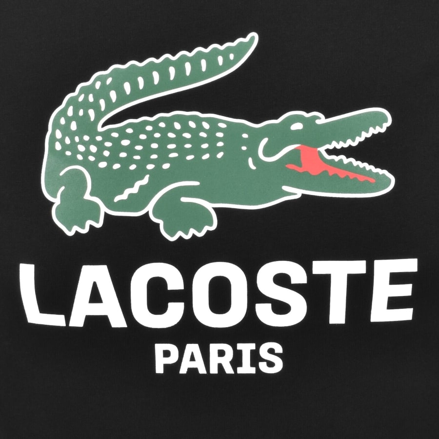 Image number 3 for Lacoste Paris Logo T Shirt Black