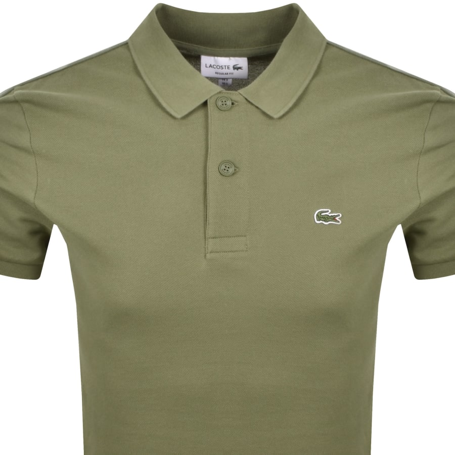Image number 3 for Lacoste Tape Polo T Shirt Green