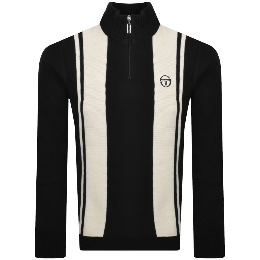 Image number 1 for Sergio Tacchini Young Line Knit Jumper Black
