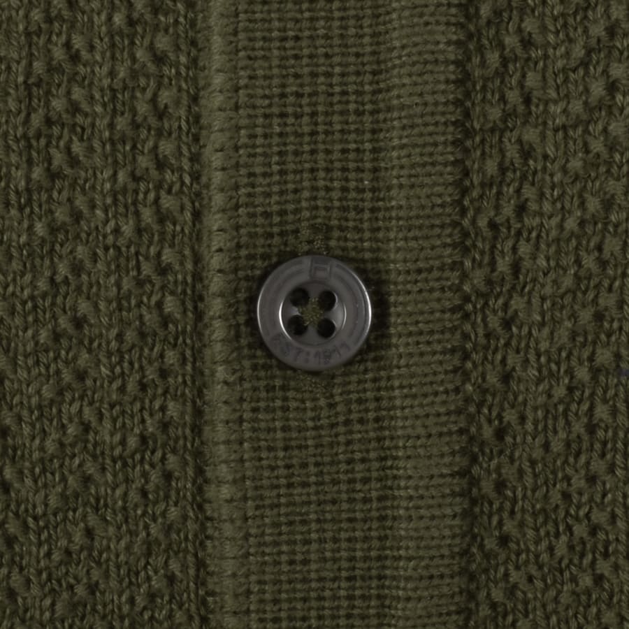 Image number 4 for Fila Sander Textured Knit Polo T Shirt Green
