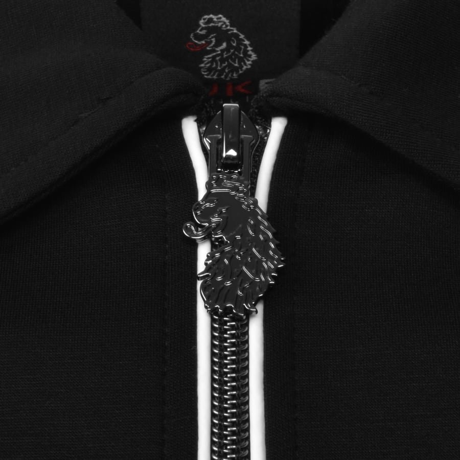 Image number 3 for Luke 1977 Opal Zip Polo T Shirt Black