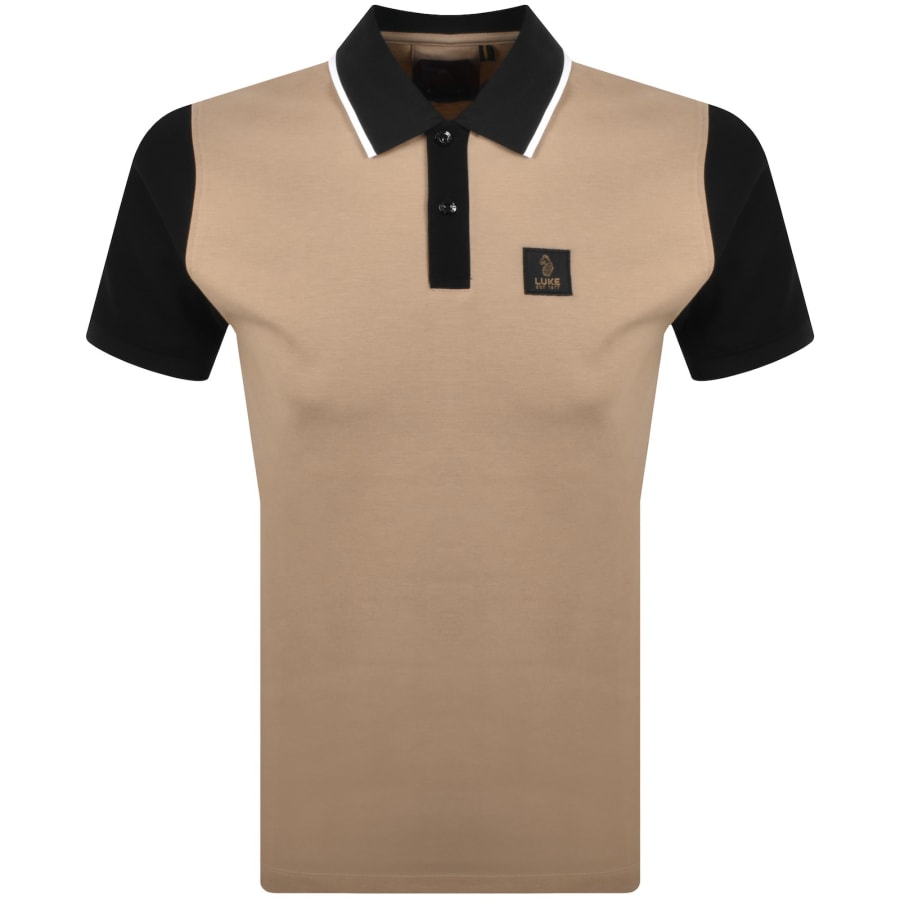 Image number 1 for Luke 1977 Saddleworth Polo T Shirt Brown