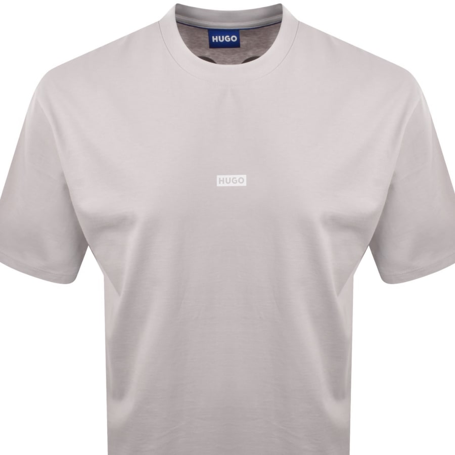 Image number 3 for HUGO Blue Nalono T Shirt Pastel Purple