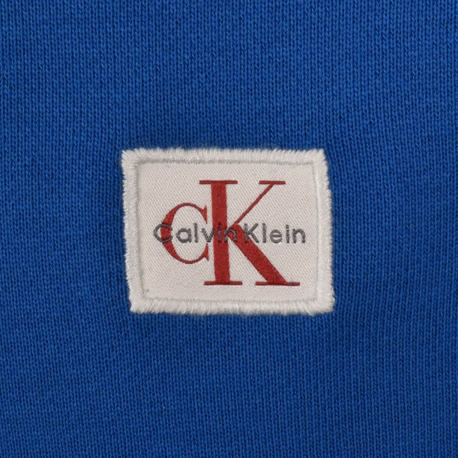 Image number 3 for Calvin Klein Jeans Badge Hoodie Blue