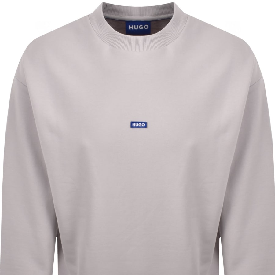 Image number 2 for HUGO Blue Nedro Sweatshirt Pastel Purple