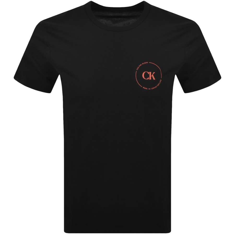 Image number 2 for Calvin Klein Graphic T Shirt Black