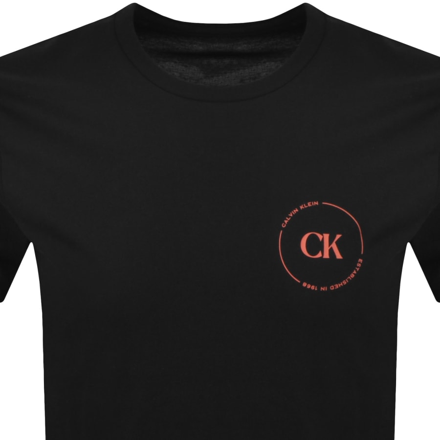 Image number 3 for Calvin Klein Graphic T Shirt Black