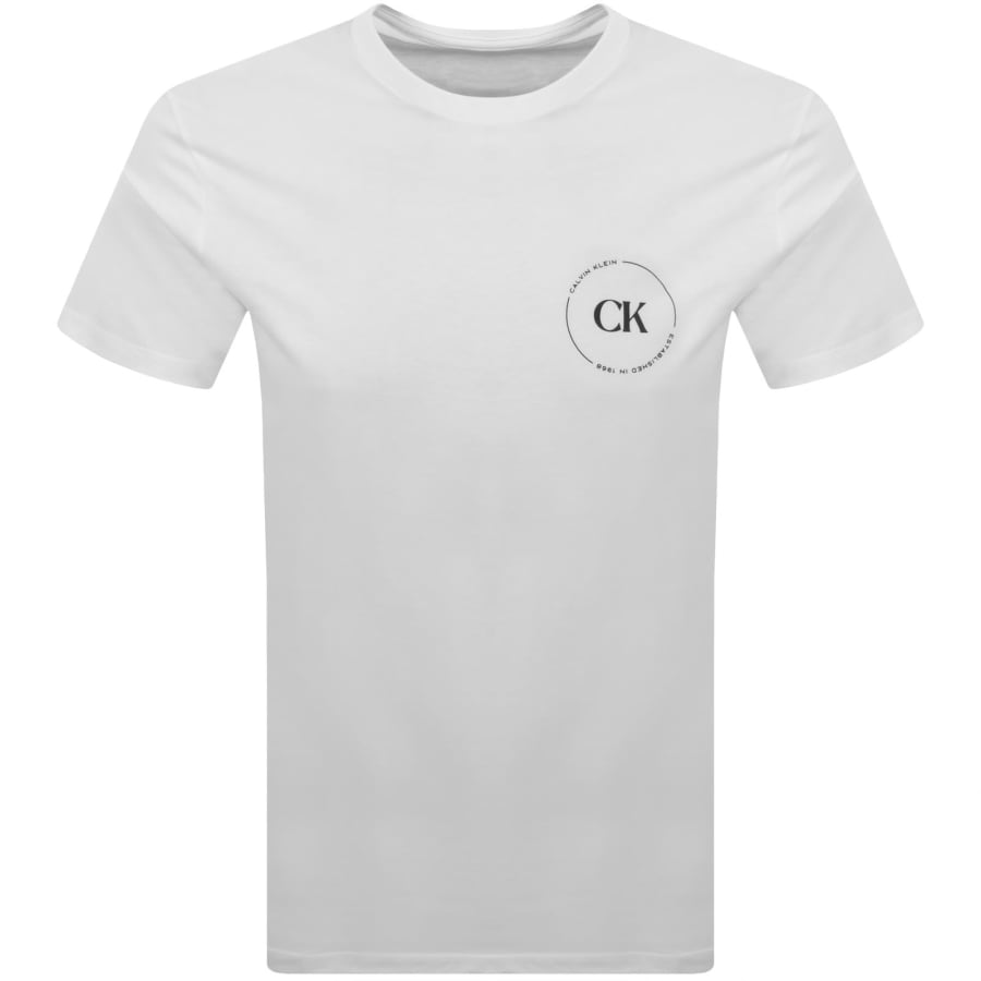 Image number 2 for Calvin Klein Graphic T Shirt White