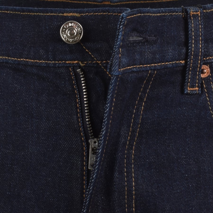 Image number 5 for Calvin Klein Jeans Straight Fit Jeans Dark Blue