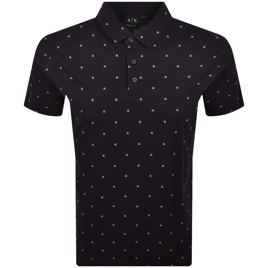Image number 1 for Armani Exchange Polo T Shirt Navy