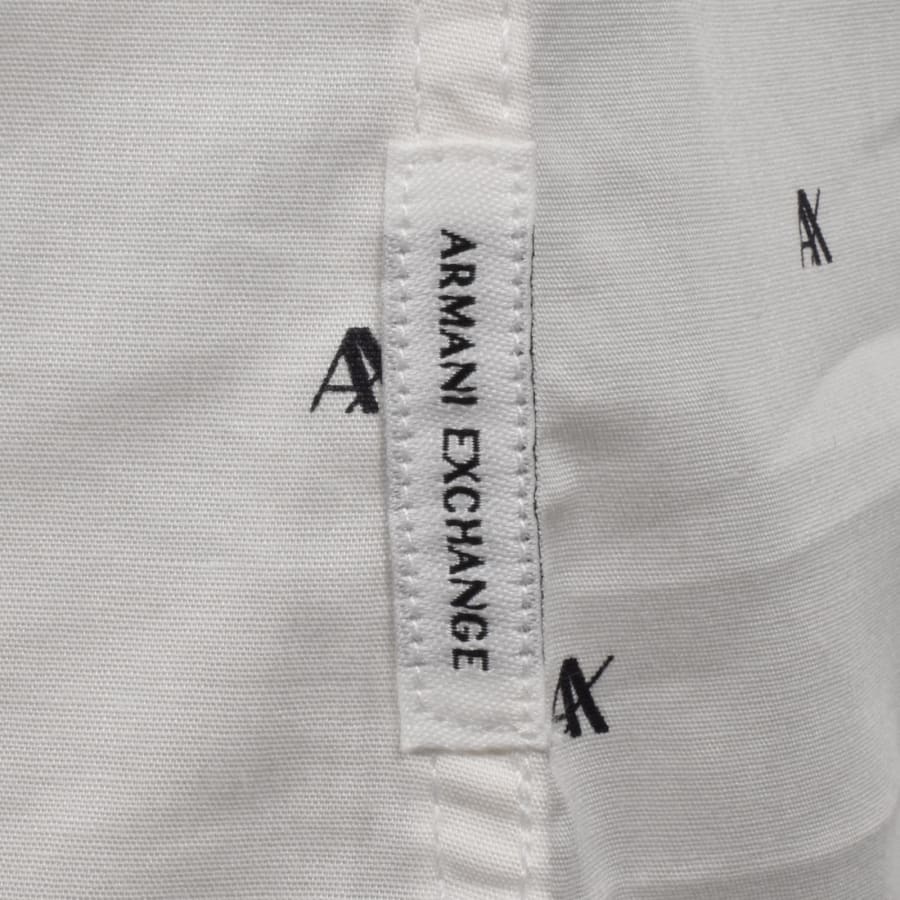 Image number 3 for Armani Exchange Long Sleeve Shirt Off White