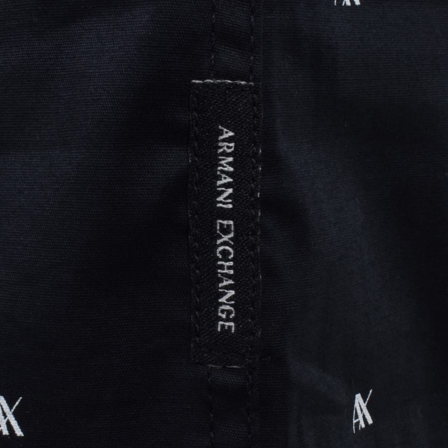 Image number 3 for Armani Exchange Long Sleeve Shirt Navy