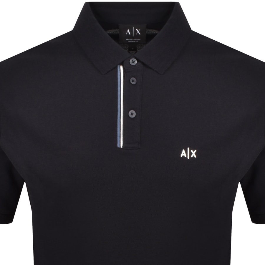 Image number 2 for Armani Exchange Polo T Shirt Navy