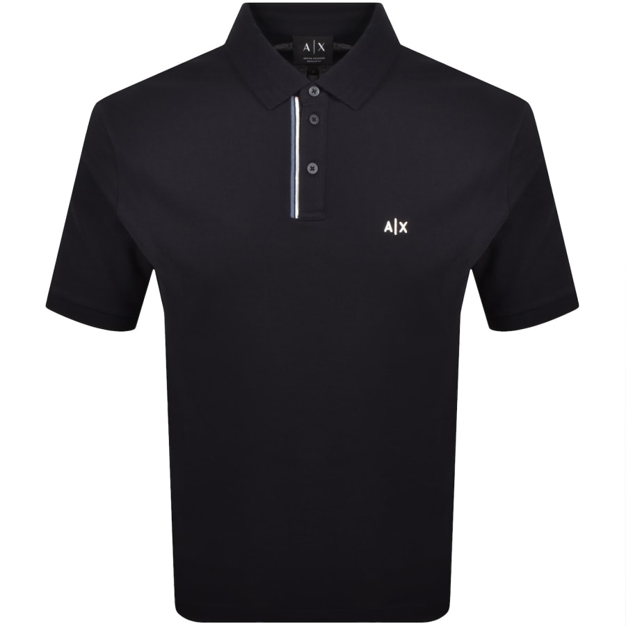 Image number 1 for Armani Exchange Polo T Shirt Navy
