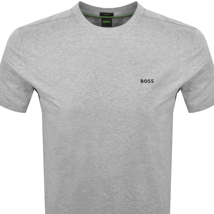Image number 2 for BOSS Tee T Shirt Silver Grey