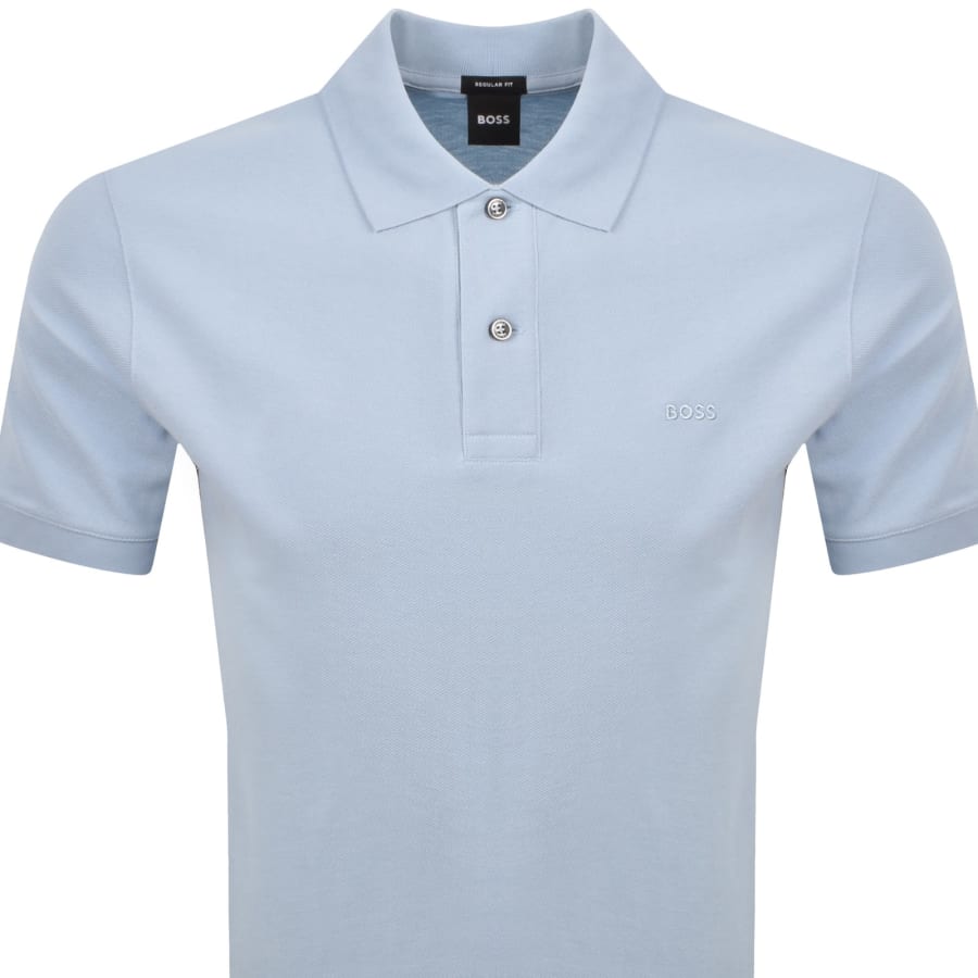Image number 2 for BOSS Pallas Polo T Shirt Light Blue