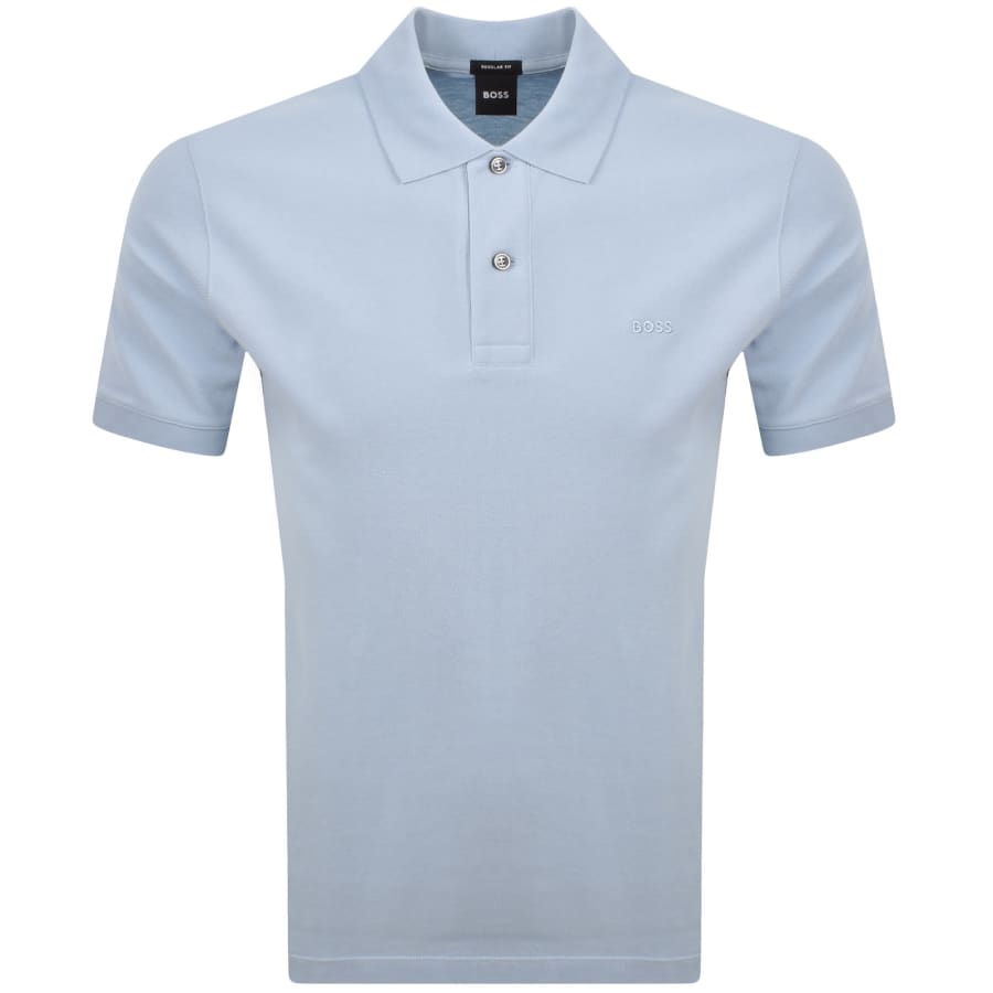 Image number 1 for BOSS Pallas Polo T Shirt Light Blue