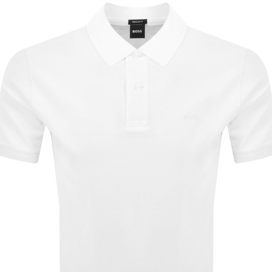 Image number 2 for BOSS Pallas Polo T Shirt White