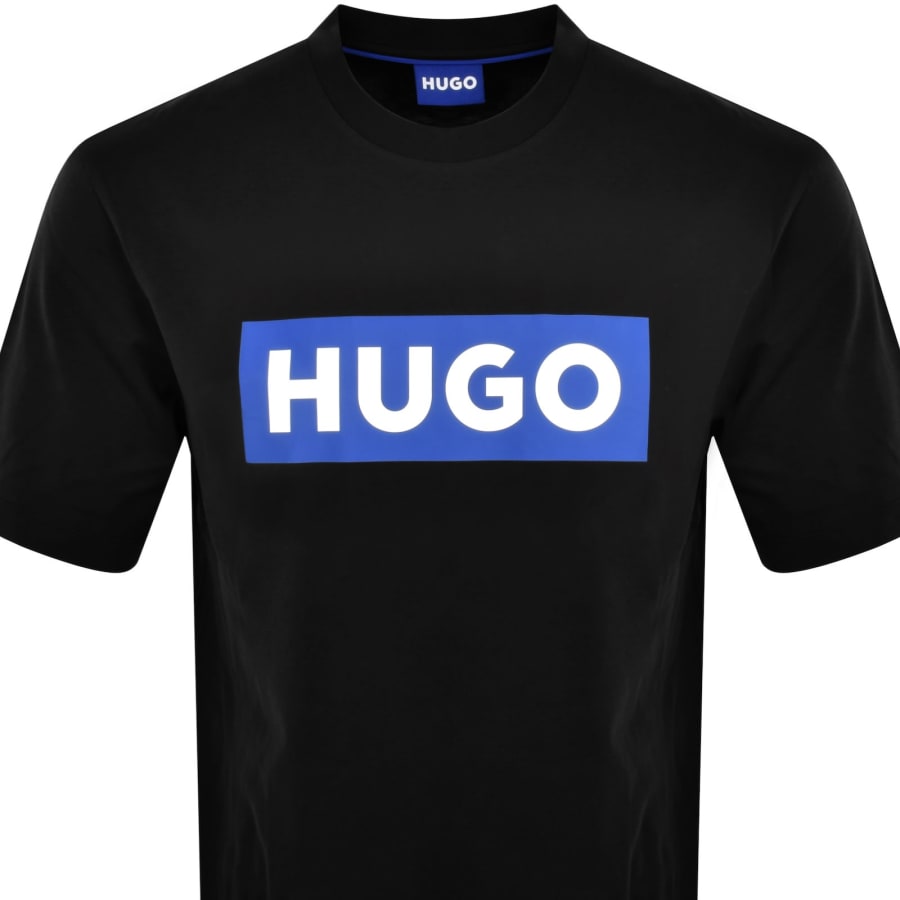 Image number 2 for HUGO Blue Nico Crew Neck T Shirt Black
