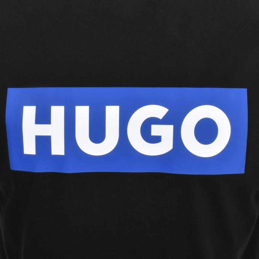 Image number 3 for HUGO Blue Nico Crew Neck T Shirt Black