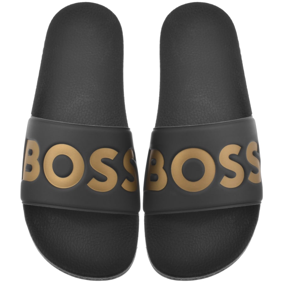 Image number 1 for BOSS Aryeh Sliders Black
