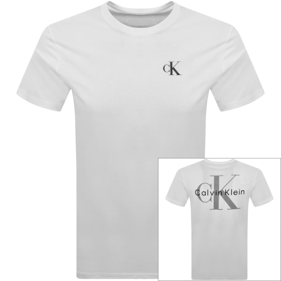 Image number 1 for Calvin Klein Jeans Monologo T Shirt White