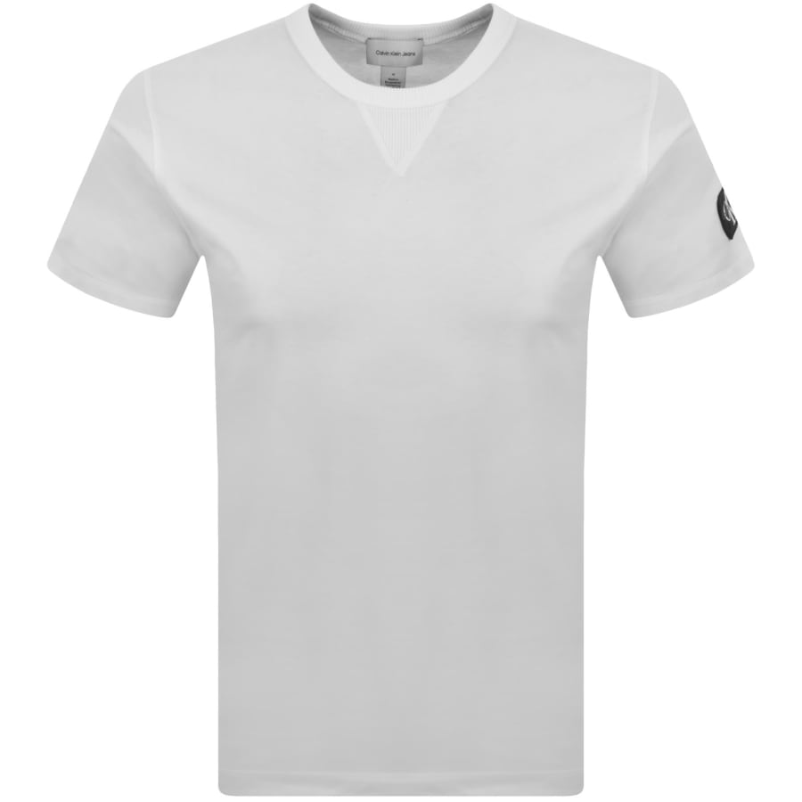 Image number 2 for Calvin Klein Jeans Badge T Shirt White