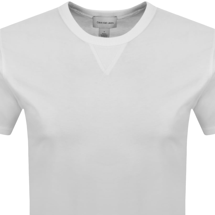 Image number 3 for Calvin Klein Jeans Badge T Shirt White
