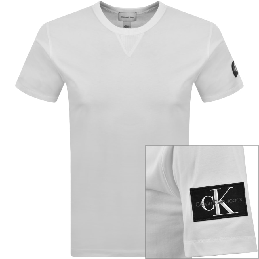 Image number 1 for Calvin Klein Jeans Badge T Shirt White