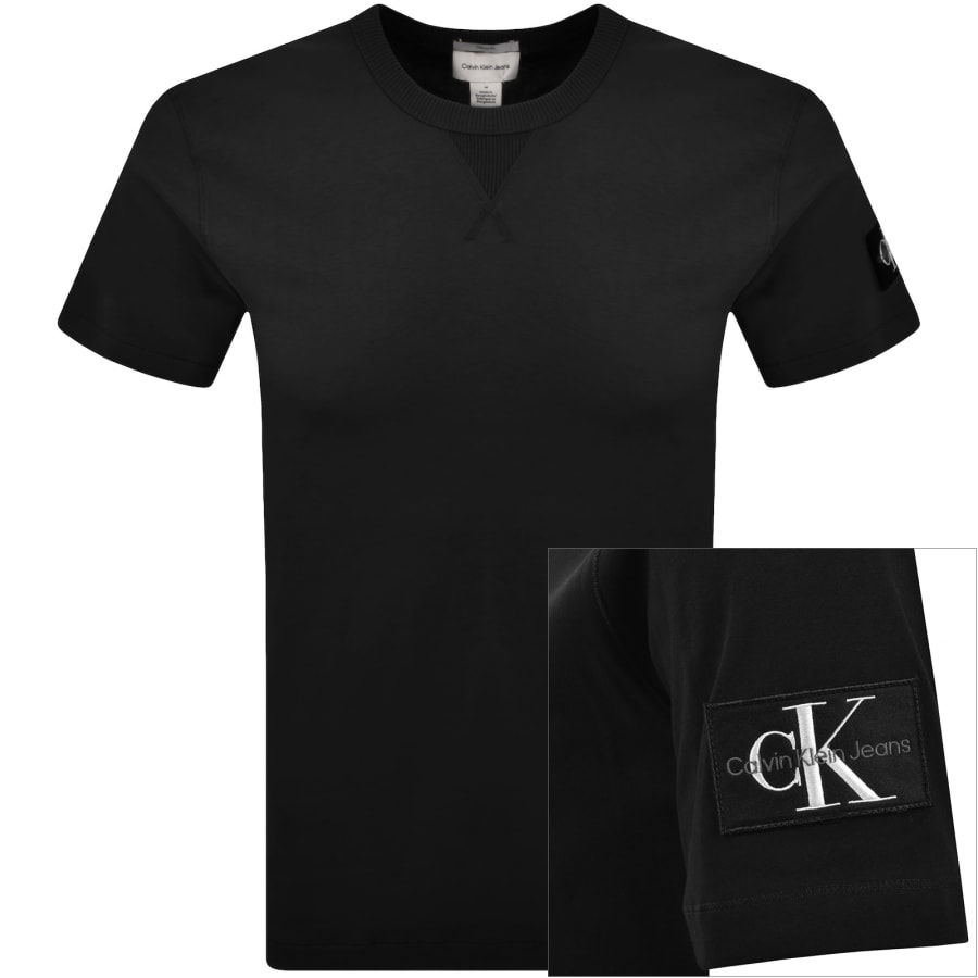 Image number 1 for Calvin Klein Jeans Badge T Shirt Black