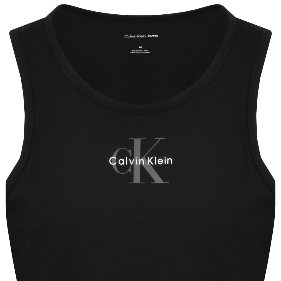 Image number 2 for Calvin Klein Jeans Monologo Vest Black