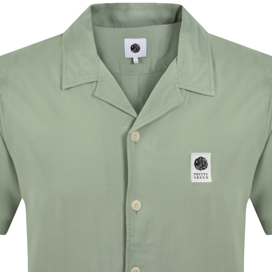 Image number 2 for Pretty Green Islington Cuban Shirt Green