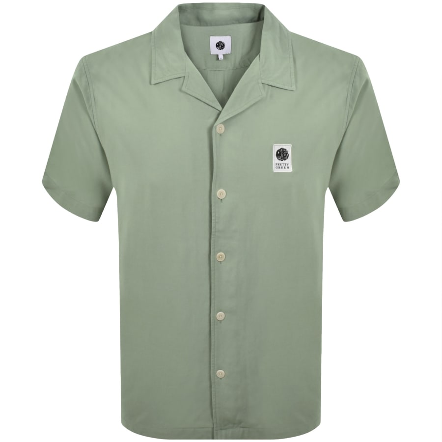 Image number 1 for Pretty Green Islington Cuban Shirt Green