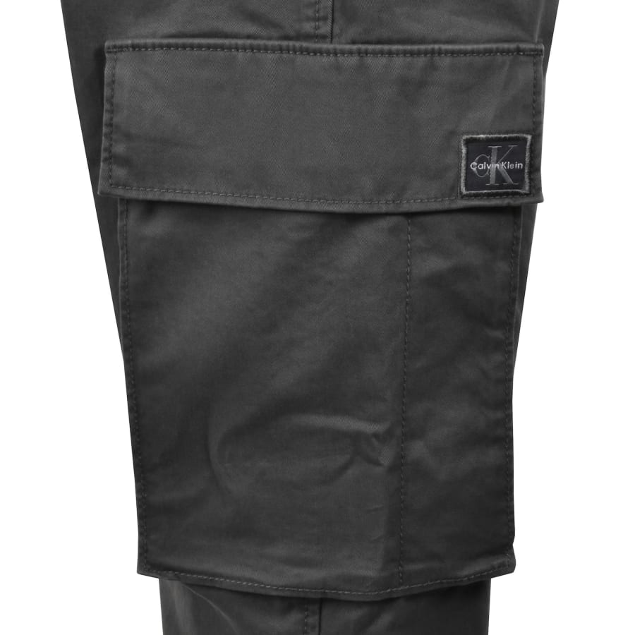 Image number 4 for Calvin Klein Jeans Skinny Fit Cargo Trousers Grey
