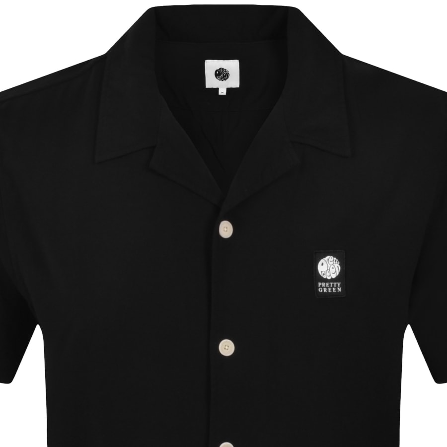 Image number 2 for Pretty Green Islington Cuban Shirt Black