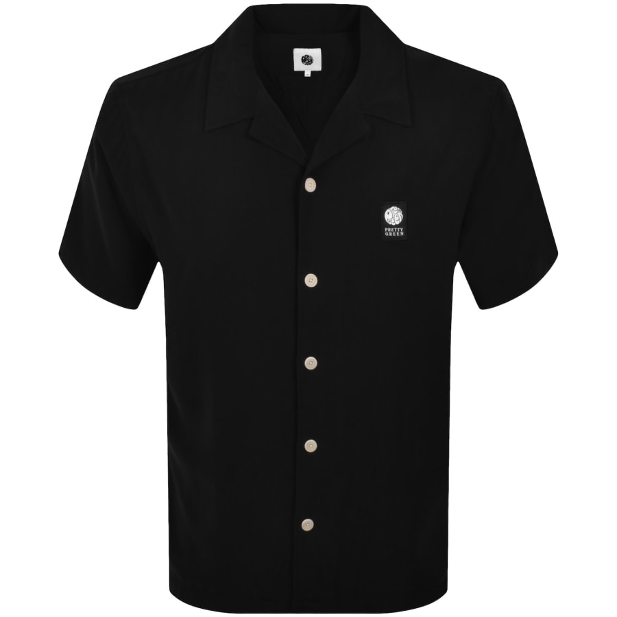 Image number 1 for Pretty Green Islington Cuban Shirt Black