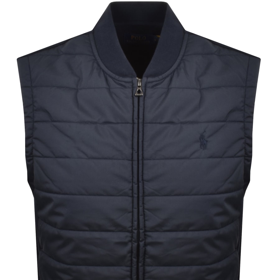 Image number 2 for Ralph Lauren Hybrid Quilted Gilet Navy