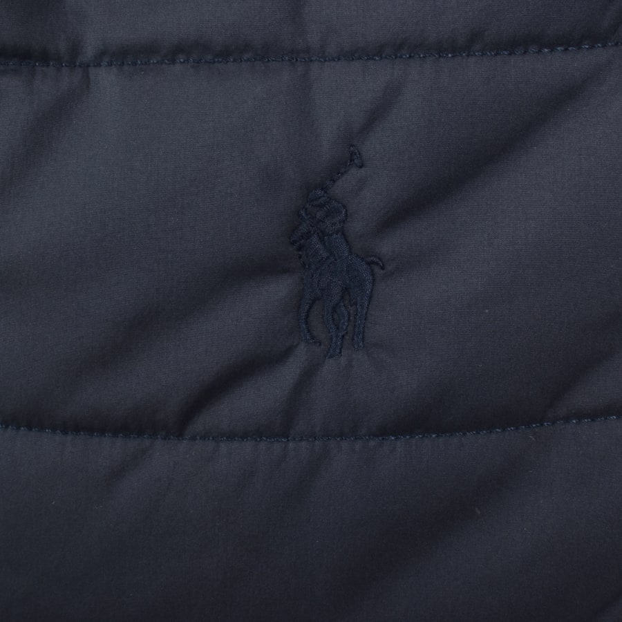 Image number 3 for Ralph Lauren Hybrid Quilted Gilet Navy