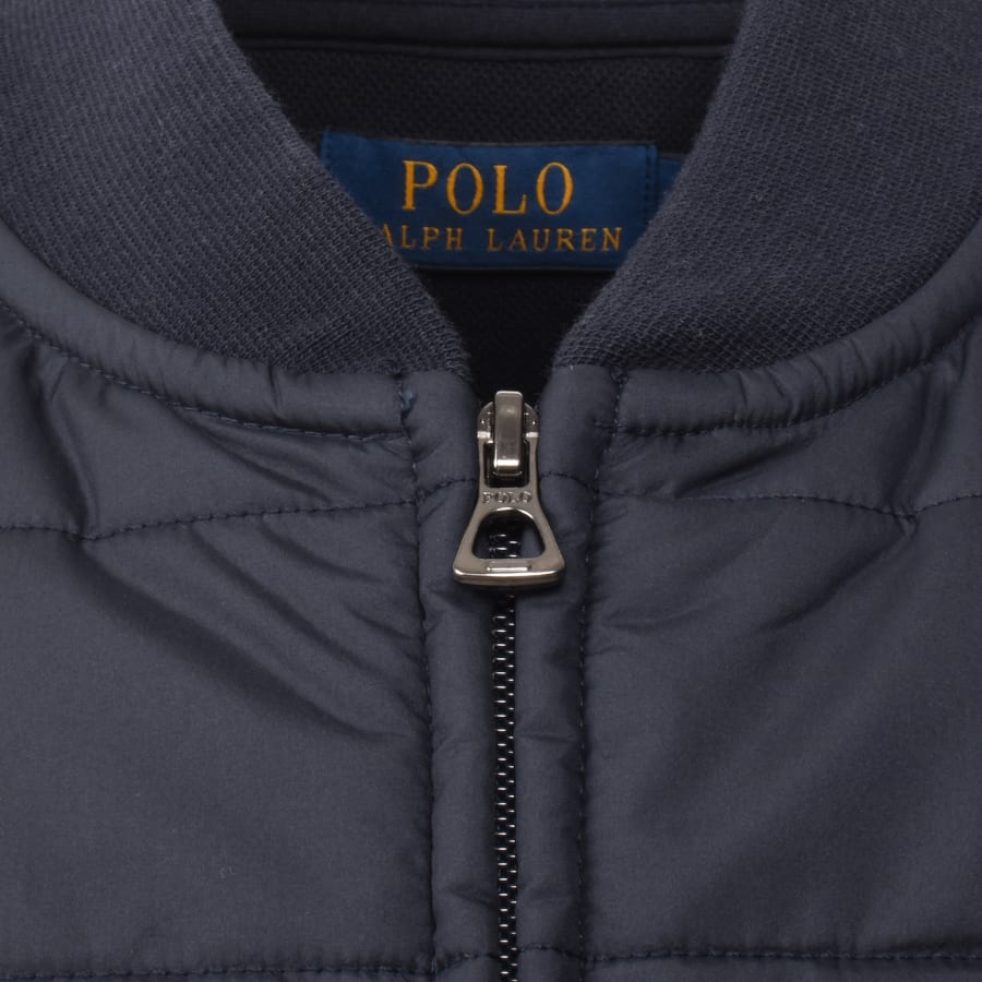 Image number 4 for Ralph Lauren Hybrid Quilted Gilet Navy