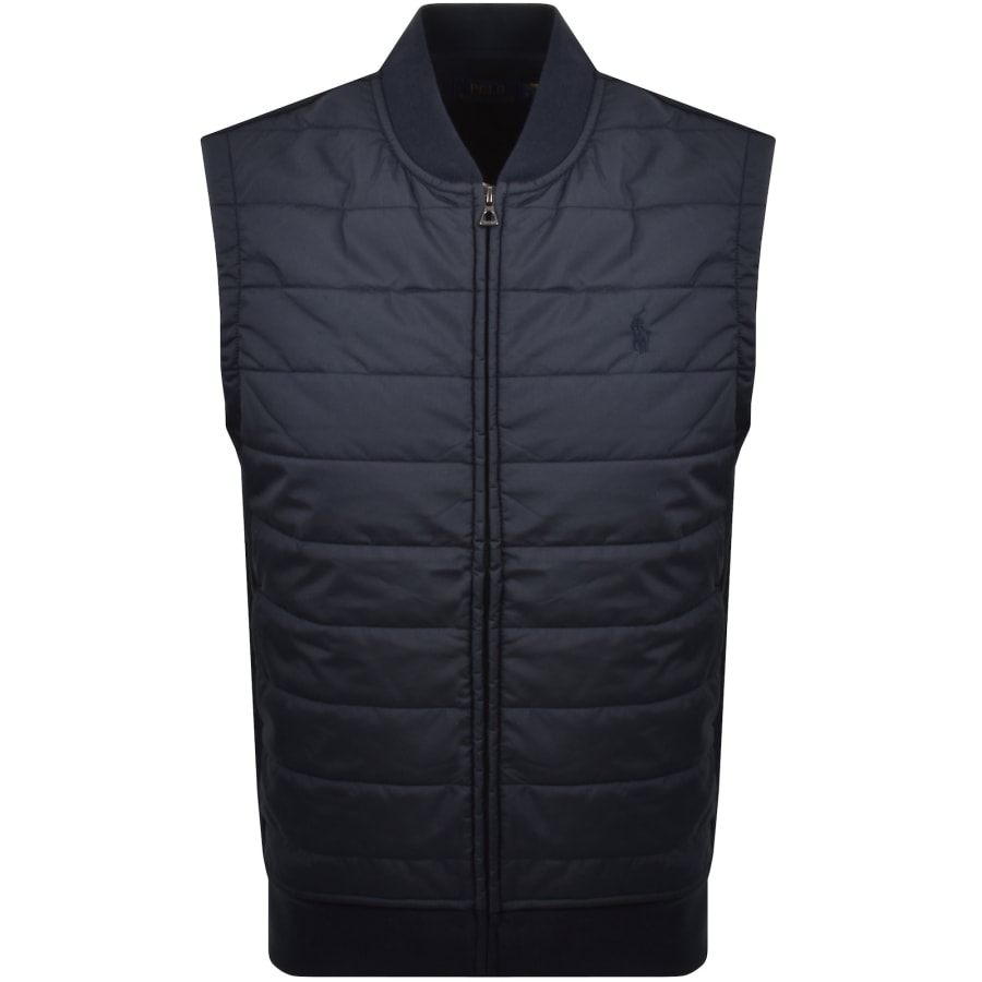 Image number 1 for Ralph Lauren Hybrid Quilted Gilet Navy