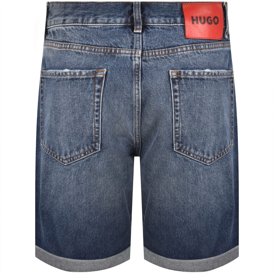 Image number 3 for HUGO 838  Denim Shorts Blue