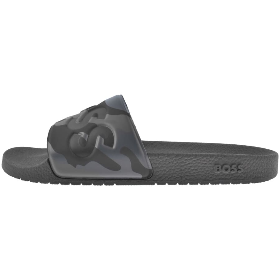 Image number 2 for BOSS Aryeh Sliders Medium Camo Grey