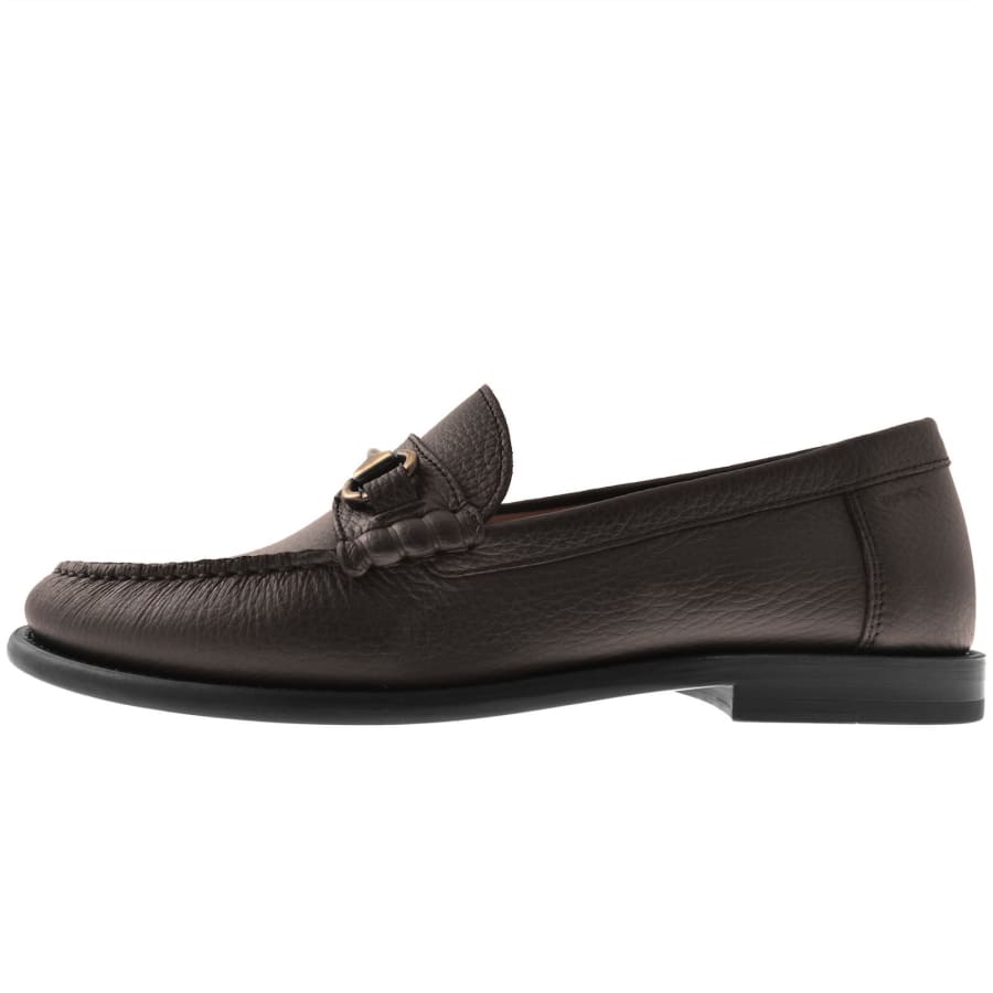 Image number 1 for BOSS Tevan Leather Moccasins Brown