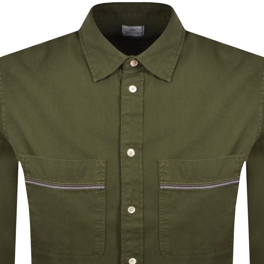 Image number 2 for Paul Smith Long Sleeve Shirt Green