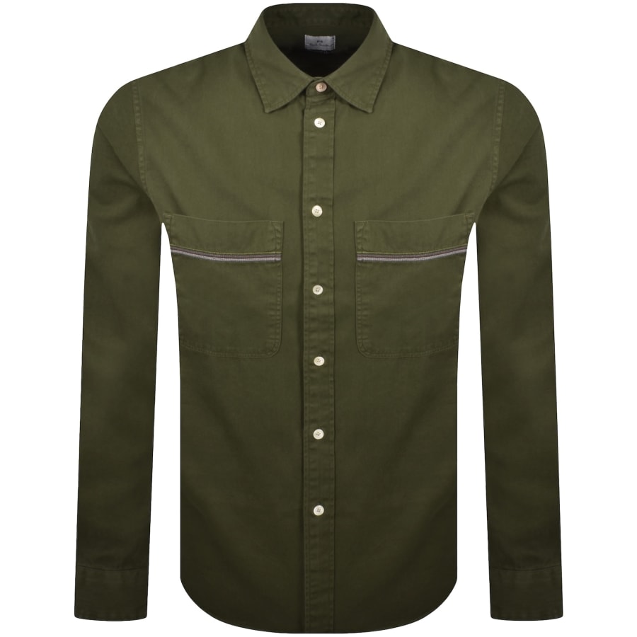 Image number 1 for Paul Smith Long Sleeve Shirt Green