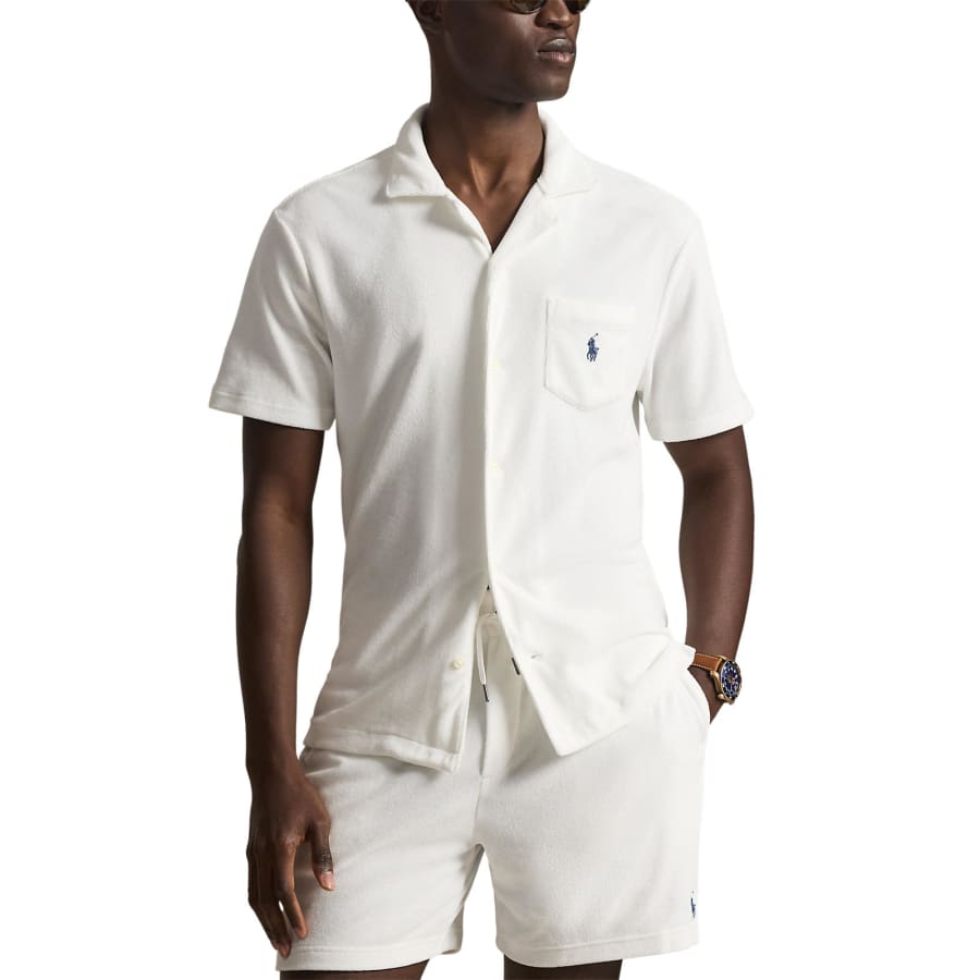 Image number 5 for Ralph Lauren Towelling Shirt White