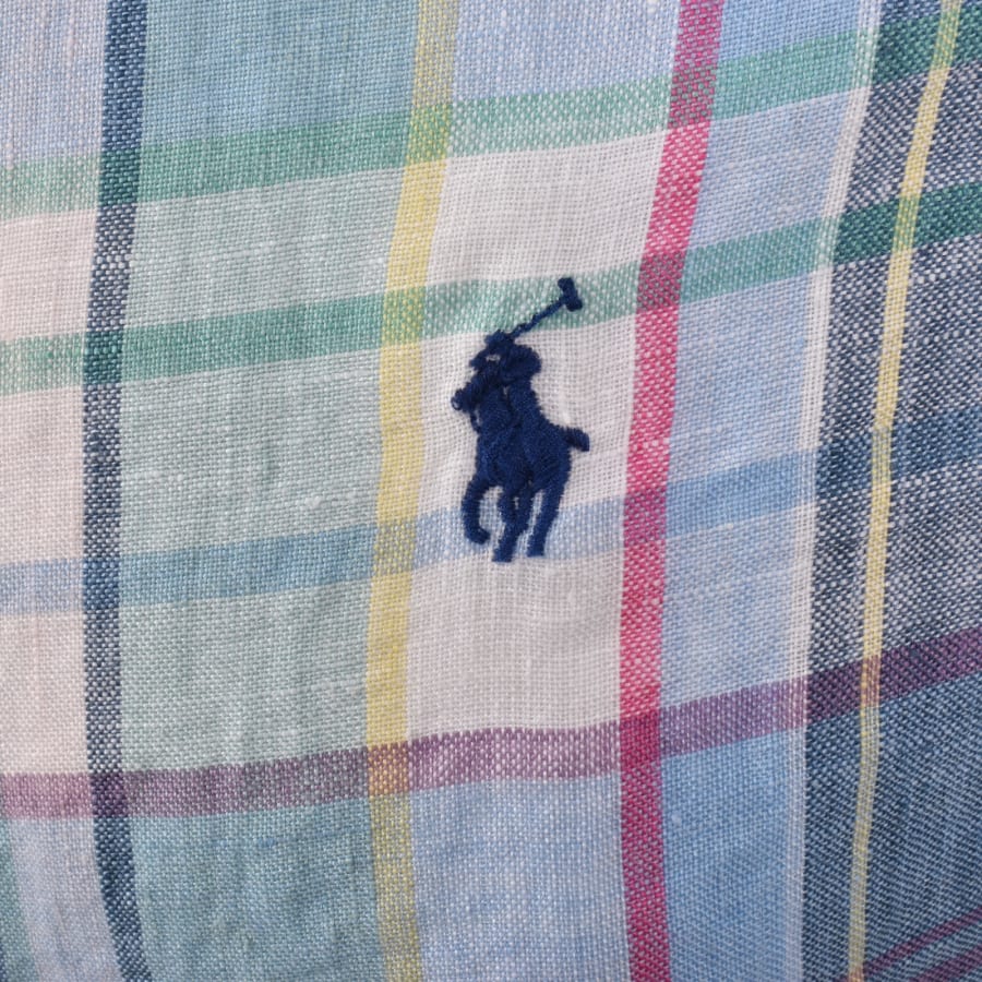 Image number 3 for Ralph Lauren Linen Long Sleeve Shirt Blue